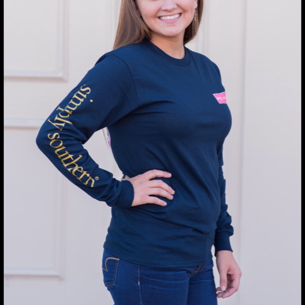 Simply Southern Long Sleeve Elephant Daisy Tee